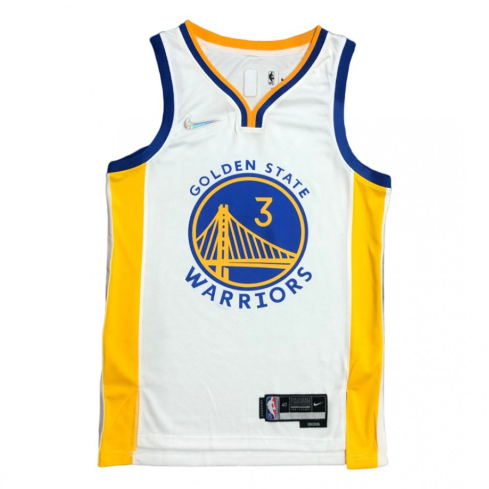 Men's Golden State Warriors Jordan Poole #3 White 2021/22 Swingman NBA Jersey - Association Edition-Pro Kit Vault | Brand New 26/27 Sports Jerseys